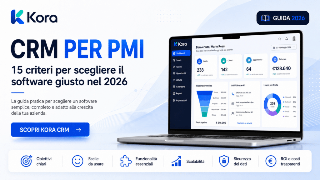 CRM per PMI: 15 criteri per scegliere il software giusto nel 2026