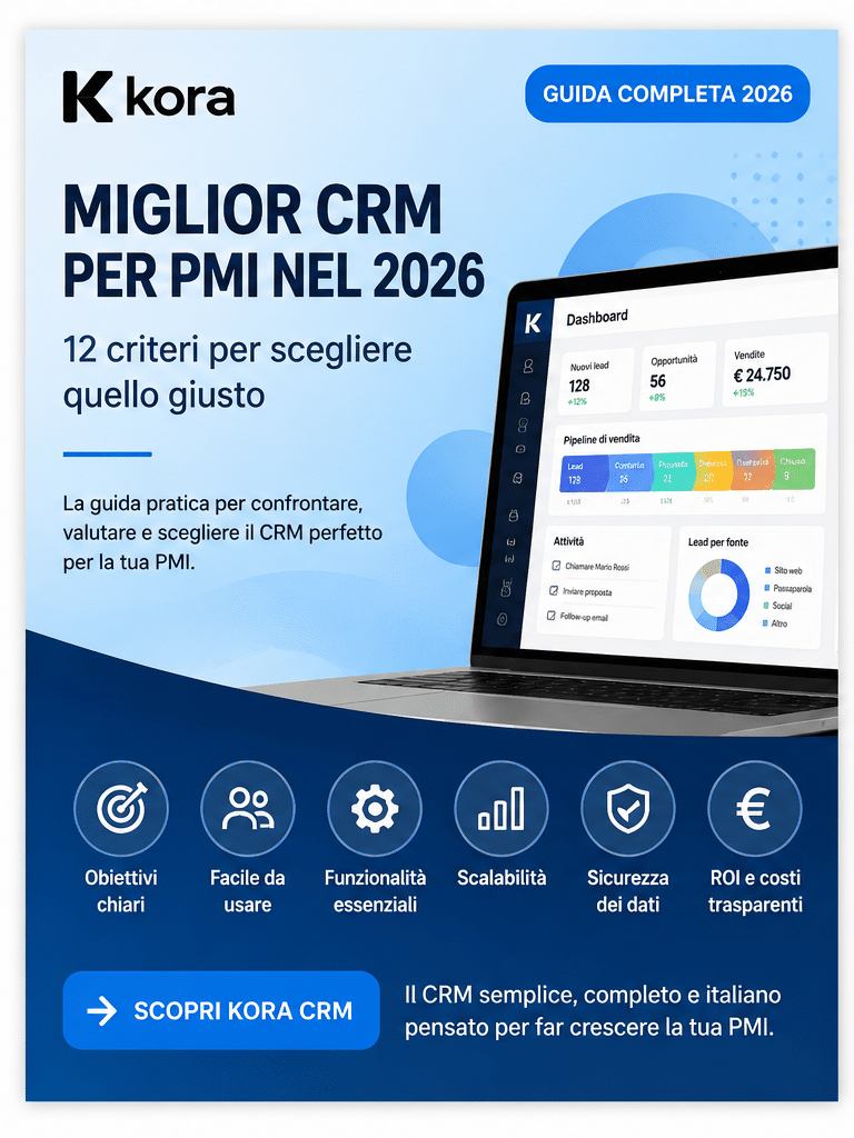 Miglior CRM per PMI nel 2026: 12 criteri per scegliere quello giusto