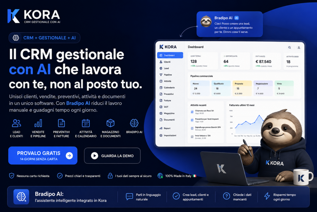CRM gestionale con AI: perché unire CRM, gestionale e intelligenza artificiale