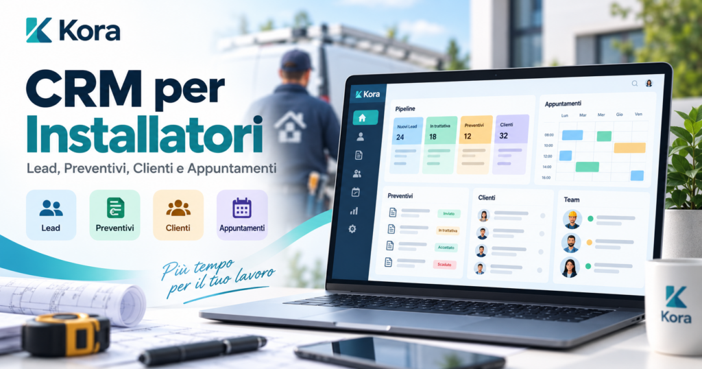 CRM per installatori: gestisci lead, preventivi, clienti e appuntamenti