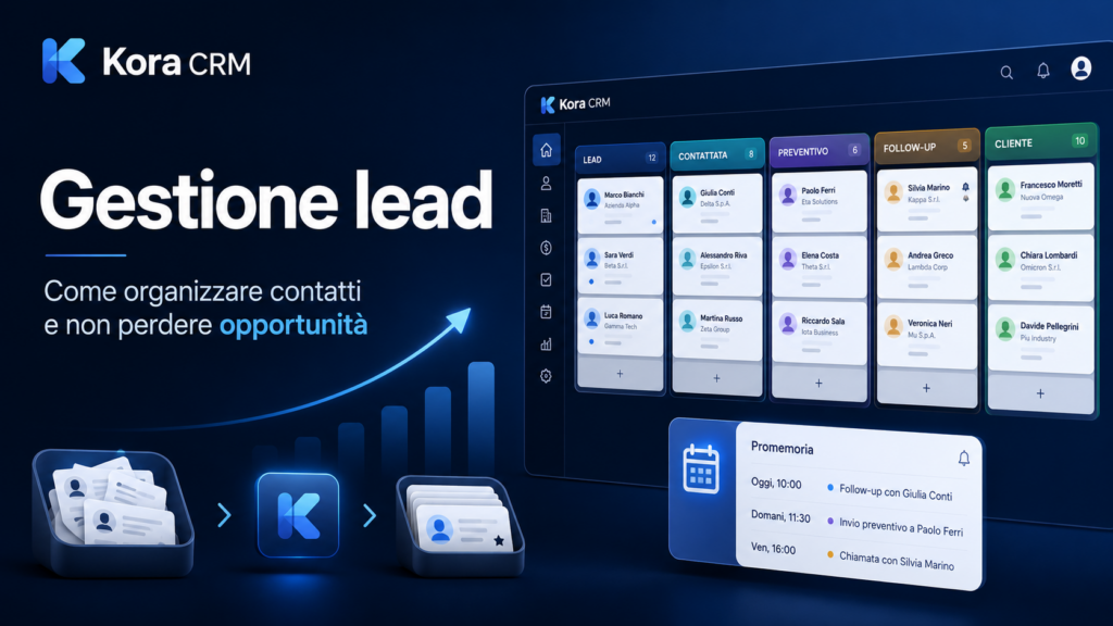 Gestione lead: come organizzare contatti e non perdere opportunità