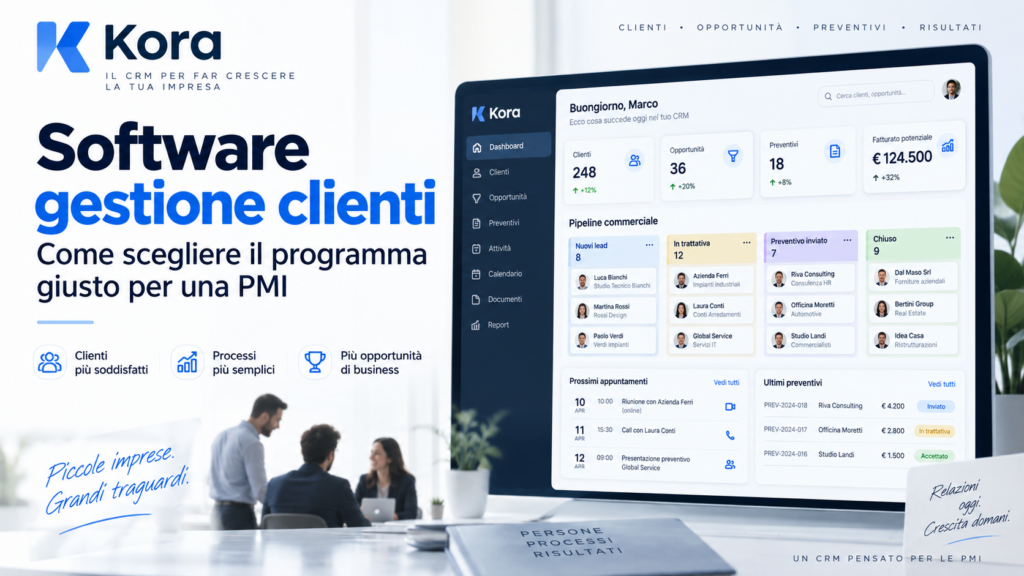 Software gestione clienti: come scegliere il programma giusto per una PMI
