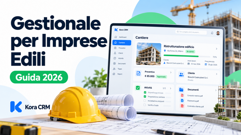 Gestionale per Imprese Edili: Cantieri, Preventivi e Lavori nel 2026
